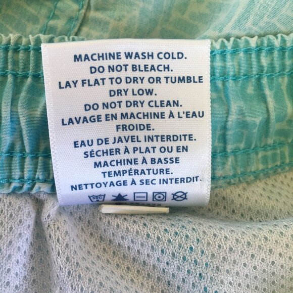 Vineyard Vines 7 Inch Island Swim Trunks Blue Geometric Print Men's Size XL - Picture 6 of 10